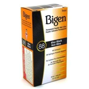 Bigen Powder Hair Color #88 Blue Black (3 Pack)...