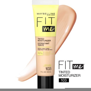 Maybelline Fit Me Tinted Moisturizer, Natural Cove...