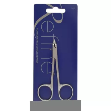 REFINE Scissor Style Cuticle Nipper, Half Jaw, Stainless Steel