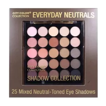 City Color Everyday Neutrals 25 Eye Shadow Collection Palette