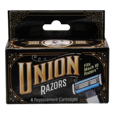Union Razors Replacement Razor Blades - 4 per Pack