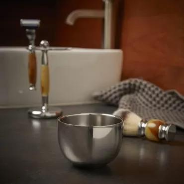 Union Razors B2 Shaving Bowl - Silver