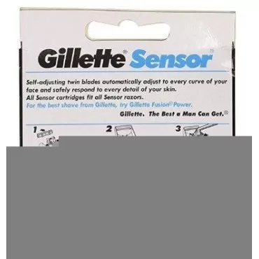 Gillette Mens Sensor Cartridges 10 Count (6 Pack)