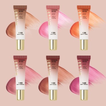 Milani Cheek Kiss Liquid Blush Makeup - Blendable & Buildable Cheek Blush, Lightweight Liquid Blusher and Cheek Color (Rose Romance)