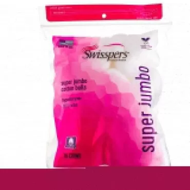 Swisspers Super Jumbo Cotton Balls, 100% Cotton, 7...