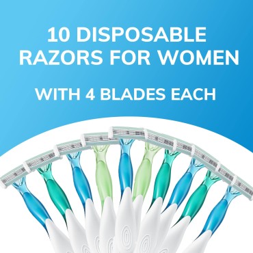 BIC Soleil Comfort Disposable Razors for Women, Se...