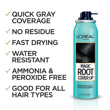 L'Oreal Paris Hair Color Root Cover Up Hair Dye Bl...