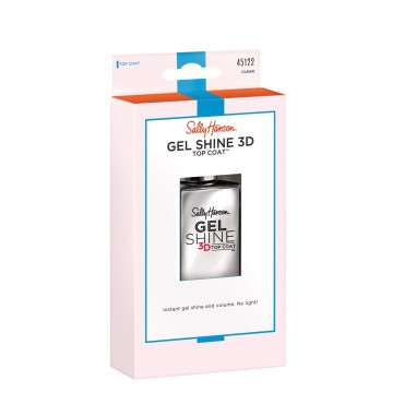 Sally Hansen Treatment Gel Shine 3D Top Coat Nail Polish, 0.45 Fluid Ounce