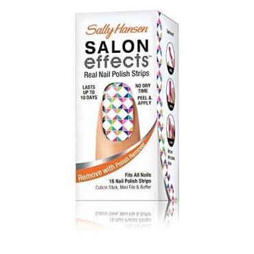 Sally Hansen Salon Effects Real Nail Polish Strips, Get The Point, 16 Count