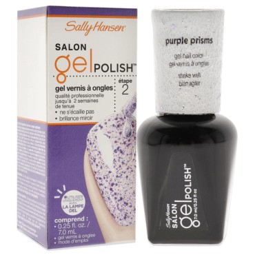 Sally Hansen Salon Gel Polish Nail Lacquer, Purple Prisms, 0.14 Fl Oz