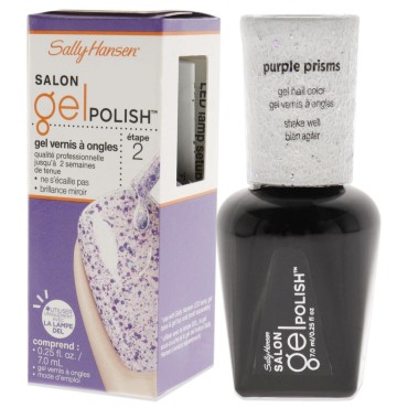 Sally Hansen Salon Gel Polish Nail Lacquer, Purple Prisms, 0.14 Fl Oz