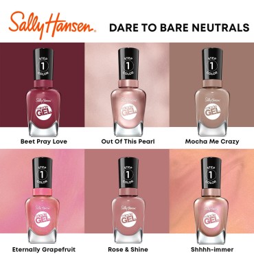 Sally Hansen Miracle Gel Nail Polish, Shade Terra-Coppa 189 (Packaging May Vary)