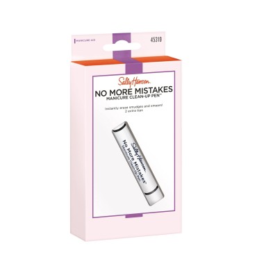 Sally Hansen No More Mistakes Manicure Cleanup Pen, white, 0.05 Ounce, Packaging may vary