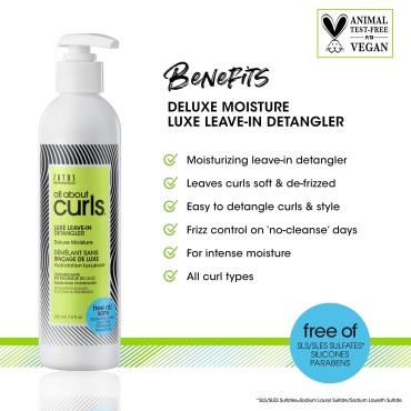 All About Curls Luxe Leave-In Detangler | Deluxe M...