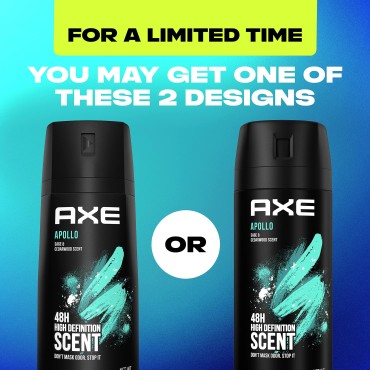 AXE Apollo Body Spray Deodorant Sage & Cedarwood for Long-Lasting Odor Protection, Deodorant for Men Formulated Without Aluminum 4.0 oz