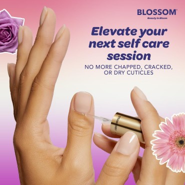 Blossom Hydrating, Moisturizing, Strengthening, Scented Cuticle Oil, Infused with Real Flowers, Made in USA, 0.92 fl. oz, Lavender