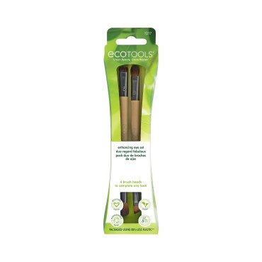 EcoTools Eye Enhancing Duo Makeup Brush Kit, For E...