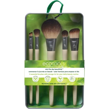 EcoTools Makeup Brush Set for Eyeshadow, Foundatio...