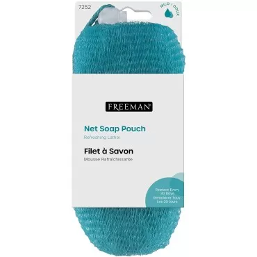 Freeman Net Soap Pouch, Exfoliating Mesh Body Scru...