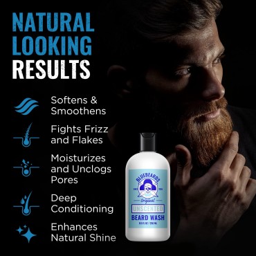 Bluebeards Original Unscented Beard Wash for Men, ...