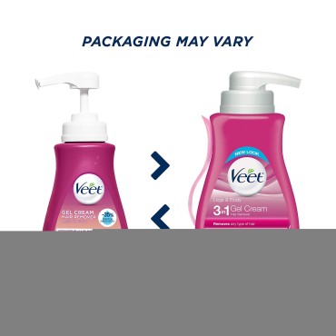 Veet Gel Hair Remover Cream, Sensitive Formula, 13.5 oz (Pack of 9)