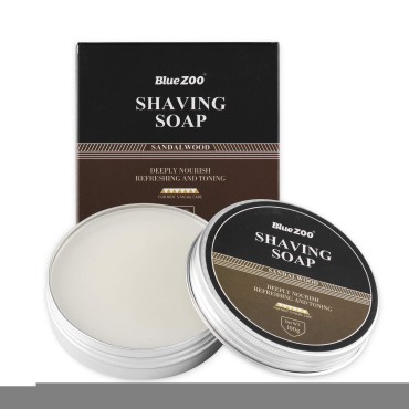 Aethland Mens Shaving Brush Set, Include 100g Shaving Soap, Soft Hair Shaving Brush Stand Stainless Steel with Bowl Kit for Men Gift Set
