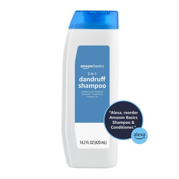 Amazon Basics 2-in-1 Dandruff Shampoo & Conditione...