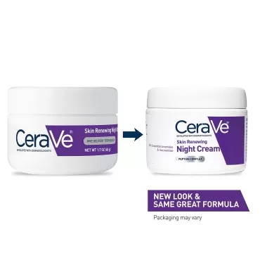 CeraVe Skin Renewing Night Cream | Niacinamide, Pe...