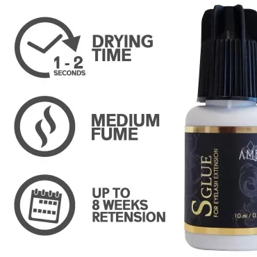 Amber Lash, S Glue 10ml for Professional Eyelash E...