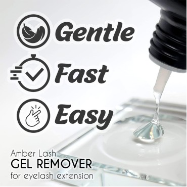Amber Lash Safe Eyelash Extension Remover Gel 15ml...