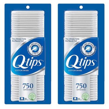 Q-tips Cotton Swabs, 750 Count, 2 Pack...