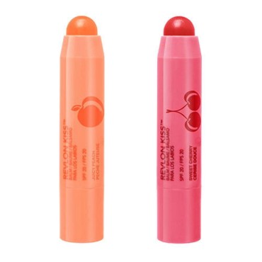 Revlon Kiss Lip Balm Juicy Peach & Sweet Cherry...