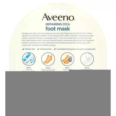 Aveeno Repairing Cica Foot Mask 3-Pack...