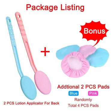 2 PCS Body Lotion Applicator Back Washer for Showe...