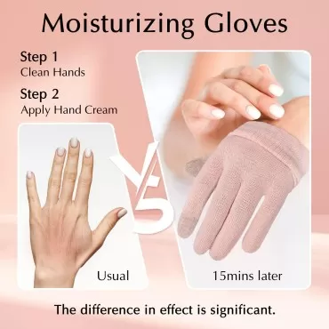Evridwear Moisturizing Gloves for Sleeping, Cotton...
