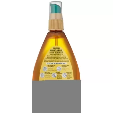 Garnier Skin and Hair Care Fructis Marvelous Oil Color Illuminate 5 Action Hair Elixir for Color Treated Hair, 5 Fluid Ounce