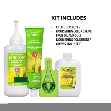 Garnier Nutrisse Nourishing Hair Color Creme, 30 Darkest Brown (Sweet Cola), 3 Count (Packaging May Vary)