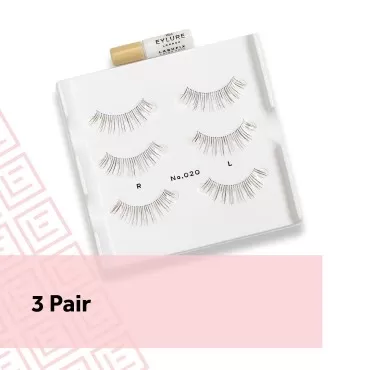 Eylure Naturals No. 020 Reusable Eyelashes, Adhesi...