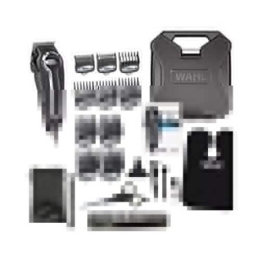 WAHL Clipper Elite Pro High Performance Haircut Kit for Men with Hair Clippers, Secure fit Guide Combs with Stainless Steel Clips by The Brand Used by Professionals. #79602