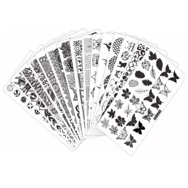 BeautyLeader 20 Pcs Nail Stamp Plates Set 15 Nail ...