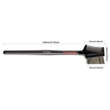 KOOBA Eyebrow Brush and Eyelash Comb, Portable Mak...