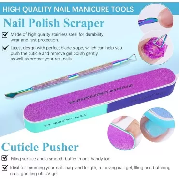 Gel Nail Polish Remover (3 Packs), Gel Polish Remo...