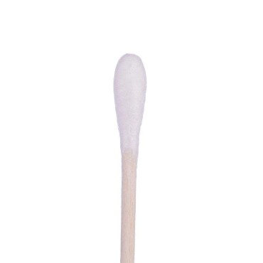 400 Count 6 Inch Long Cotton Swabs with Wooden Han...