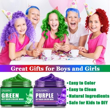 4 Colors Temporary Hair Color For Kids, Temporary ...