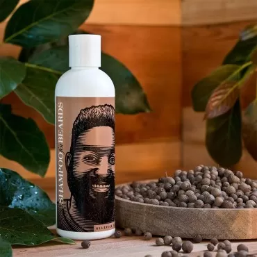 Ultra-Grooming Beard Shampoo & Wash by Beardsley & Company Beard Care Products (Allspice, 8 oz)