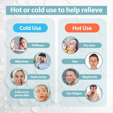 NEWGO Cold Eye Mask Cooling Eye Mask for Dry Eyes,...
