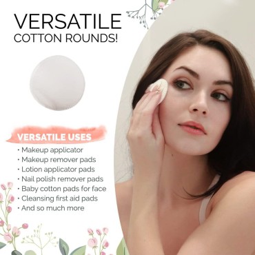 Beautiful Mind Cotton Rounds Makeup Remover Pads -...