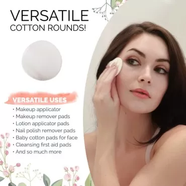 Beautiful Mind Cotton Rounds Makeup Remover Pads -...