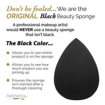 Aesthetica Cosmetics Beauty Sponge Blender - Latex...