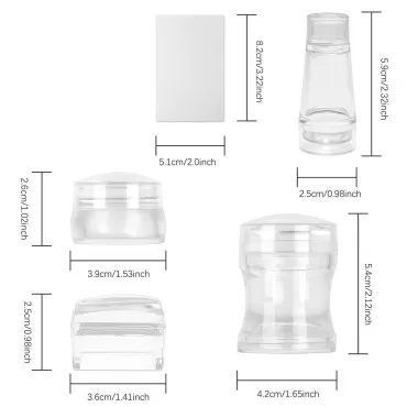 Freeorr 4 Different Clear Silicone French Nail Art...